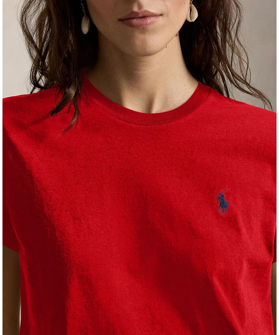 Женская футболка с круглым вырезом Polo Ralph Lauren, Very Red — фото 2