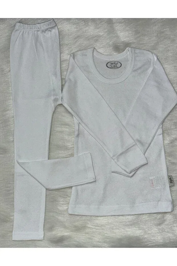 Детский комплект нижнего белья для мальчиков хлопковый Yeka Bebe, White