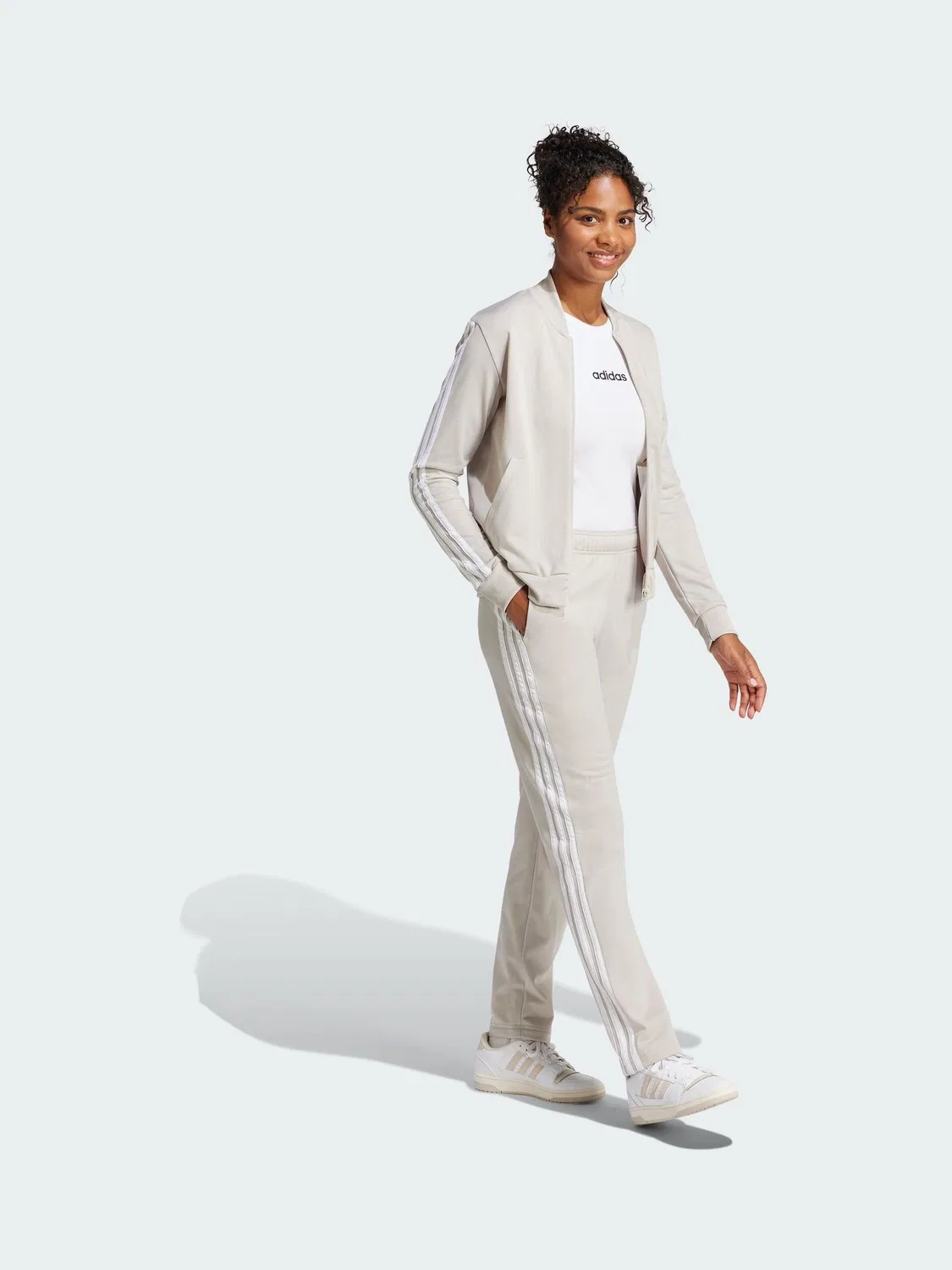Трек-костюм adidas Cream Dayready, кремовый