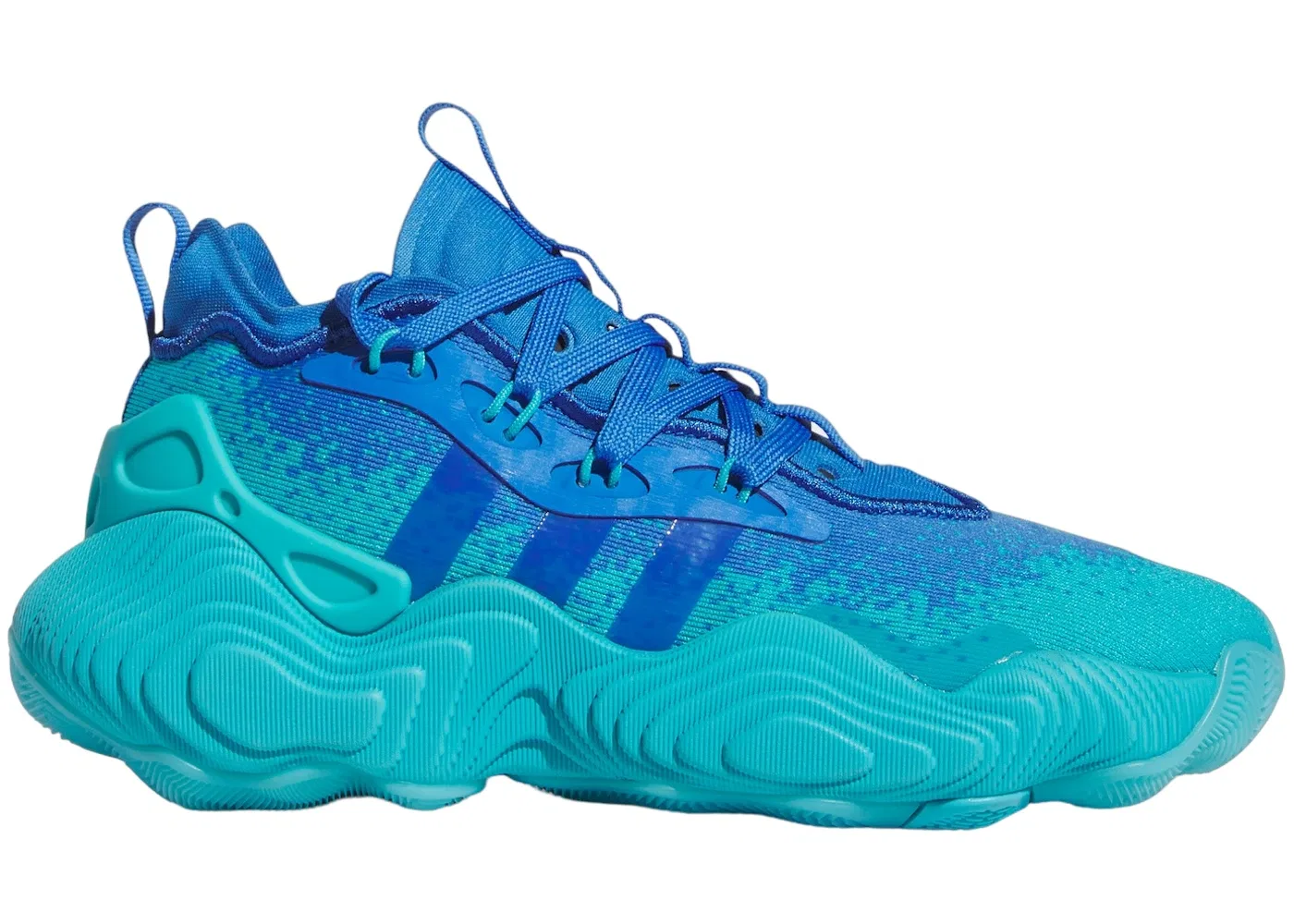 Детские кроссовки для мальчиков Adidas Trae Young 3, Lucid Cyan/True Blue/Lucid Cyan