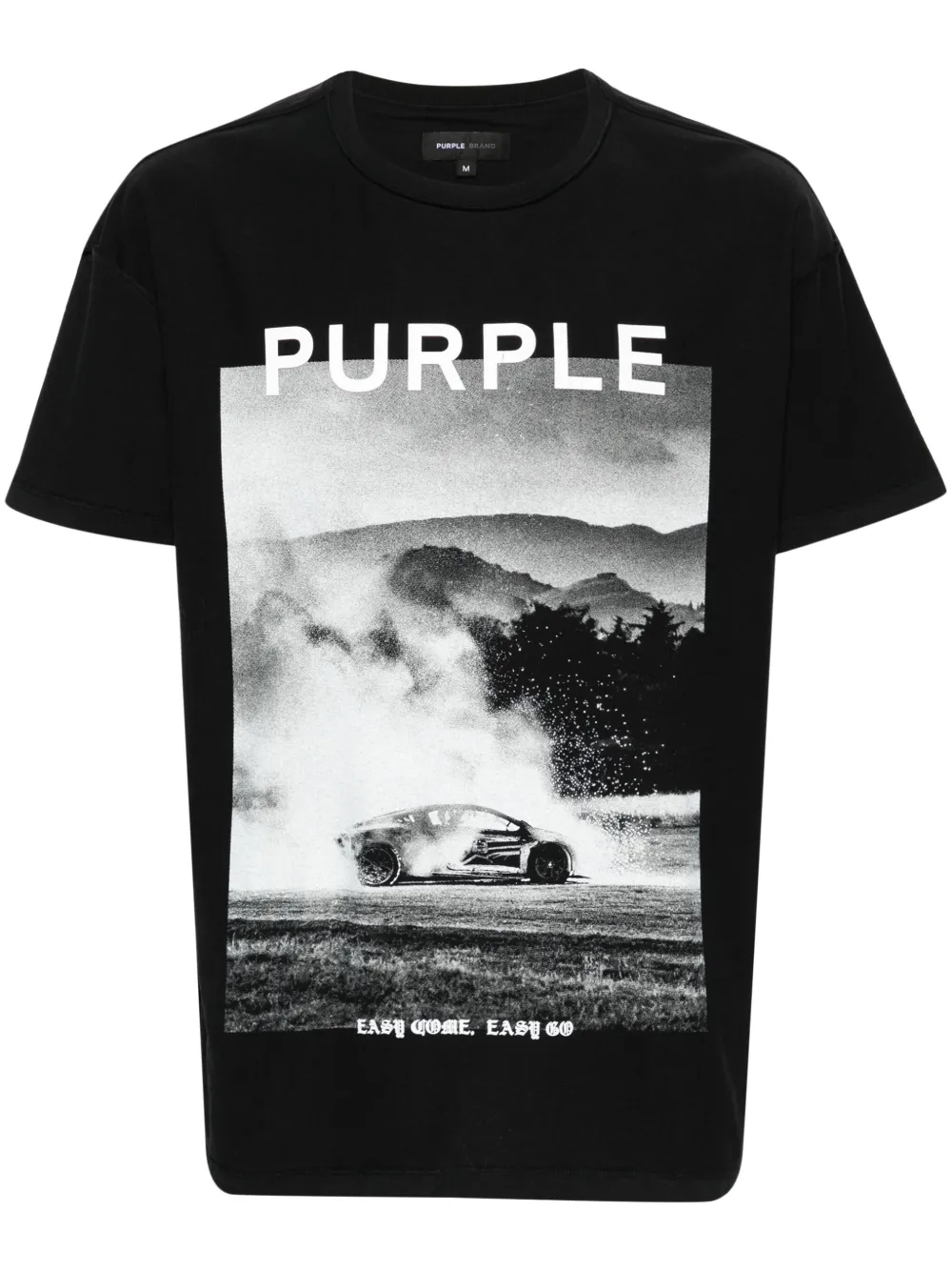 

Футболка с фотопринтом Purple Brand, черный
