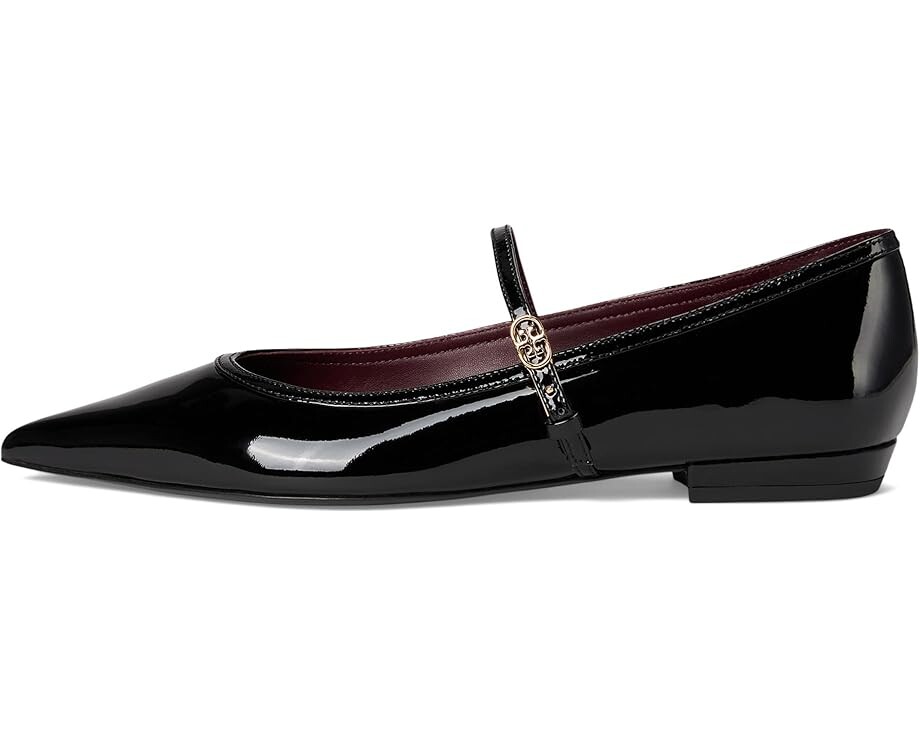Туфли на плоской подошве Tory Burch Double T-Buckle Mary Jane, цвет Perfect Black — фото 4
