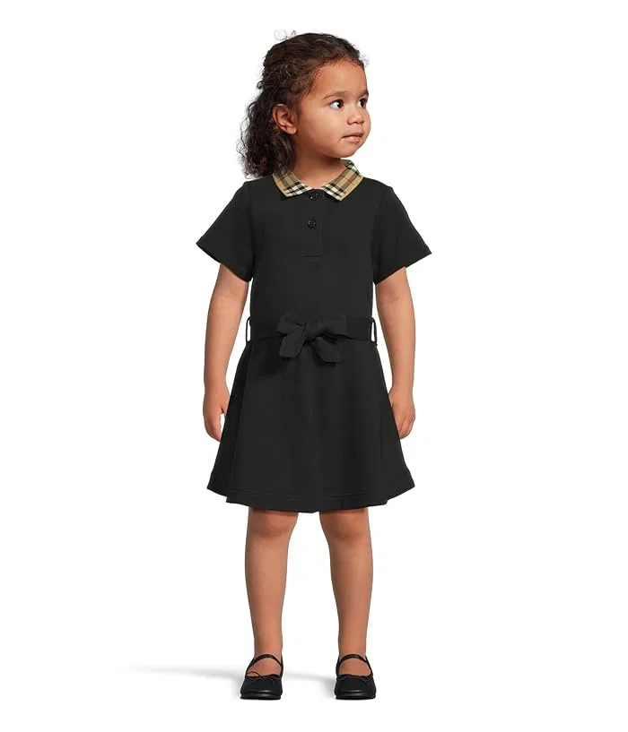 Платье с клетчатым воротником Astrid Burberry Kids, Black