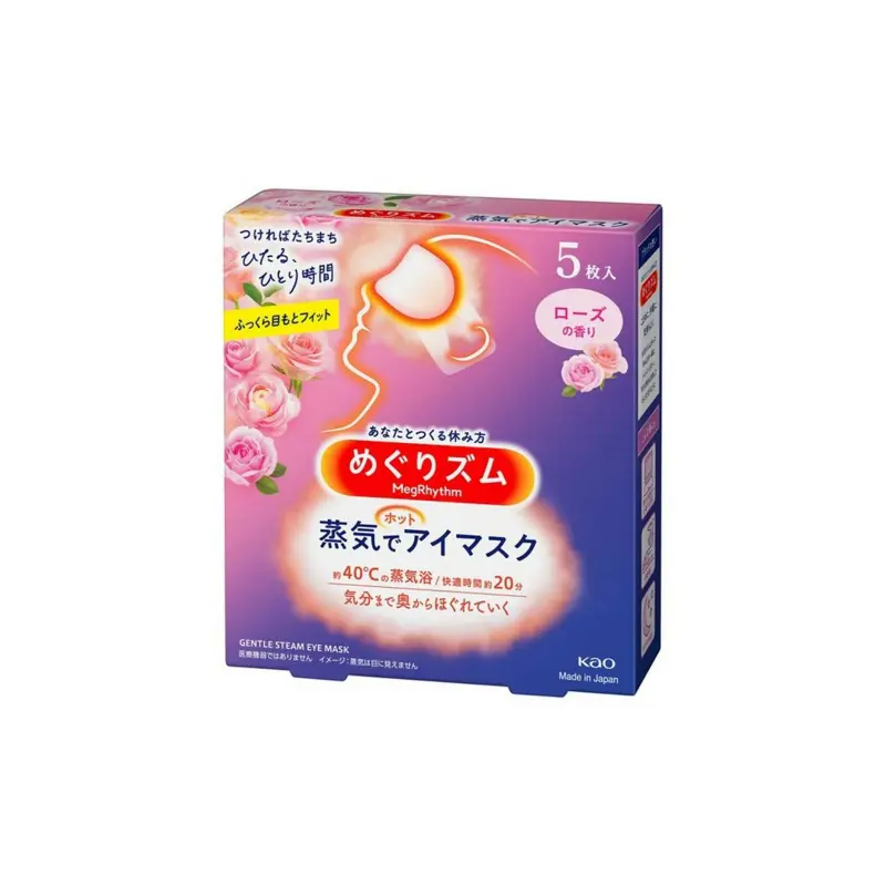 

Увлажняющие маски для глаз с эффектом паровой обработки, 12 шт KAO, rose scent 5 pcs