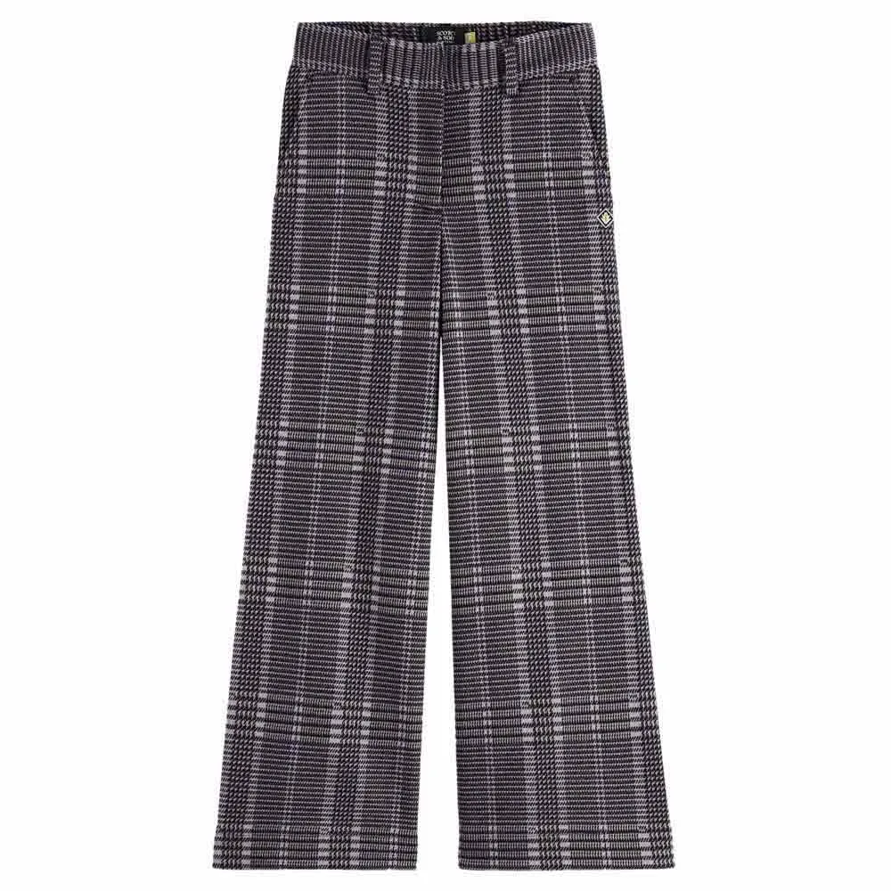 

Брюки Scotch & Soda Wide Leg Checked, серый