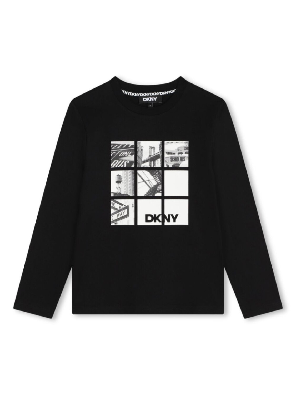 

Dkny Kids футболка с логотипом, черный