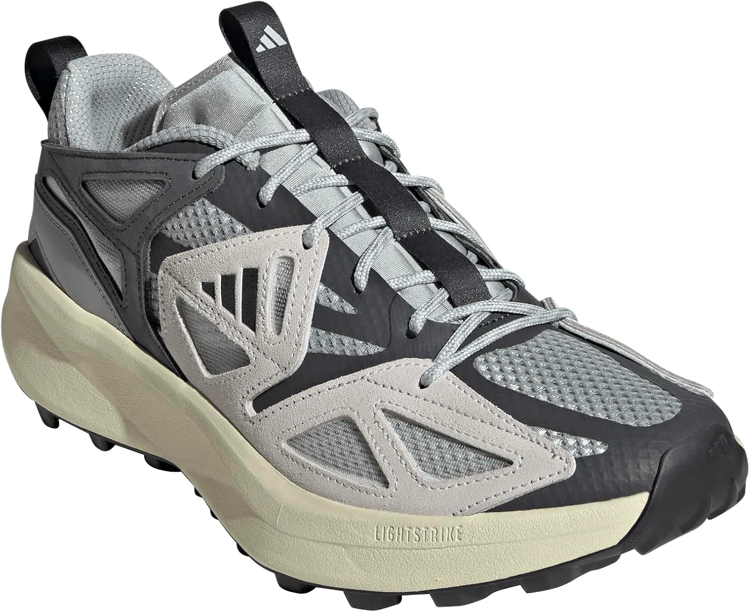 Мужские кроссовки Adidas Kantai Trail, серебристый/черный/серый — фото 2