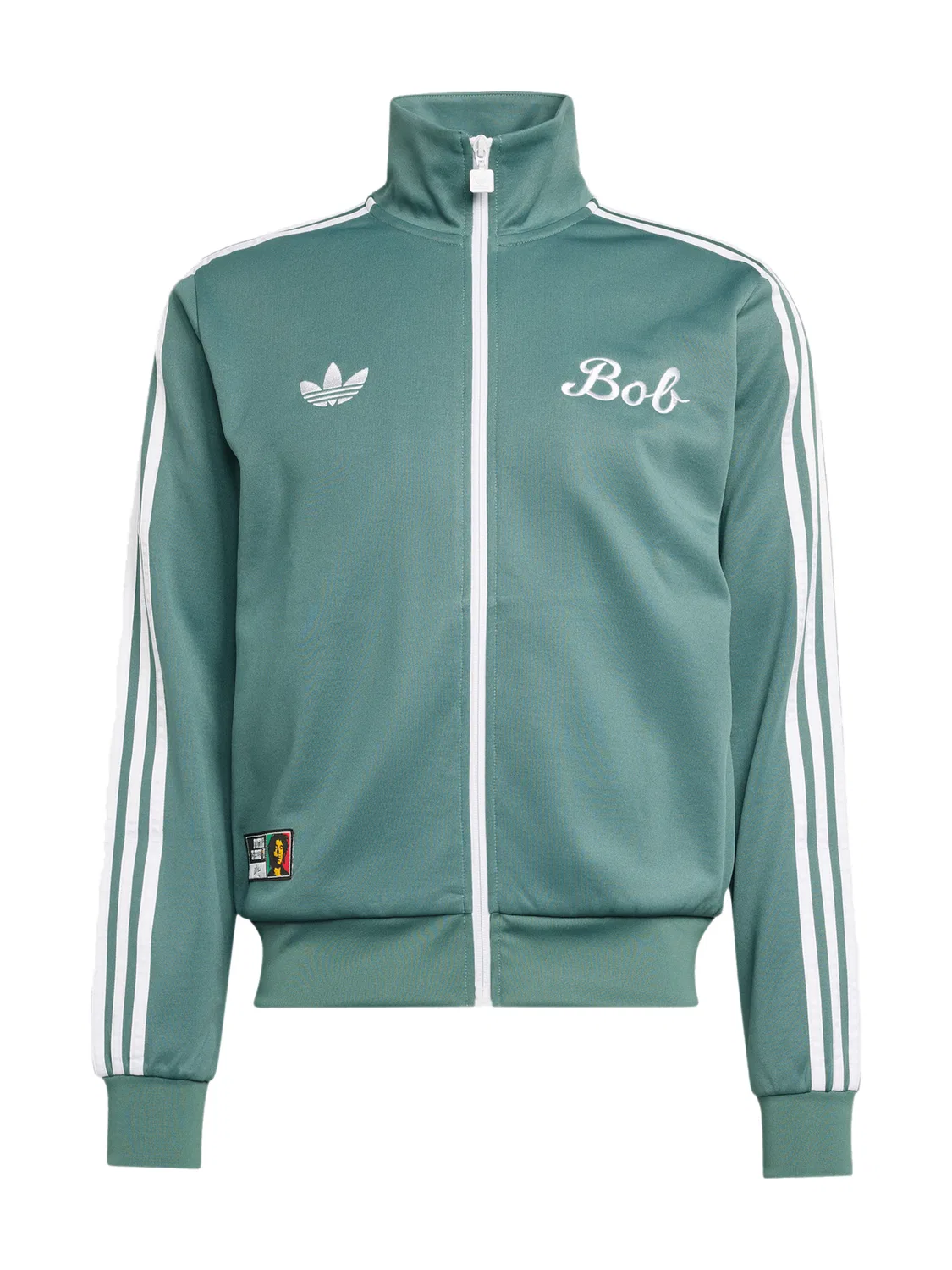 Толстовка на молнии Adidas Originals, зеленого цвета