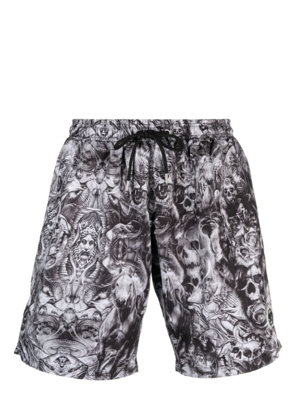 

Philipp Plein плавки-шорты с графичным принтом, черный