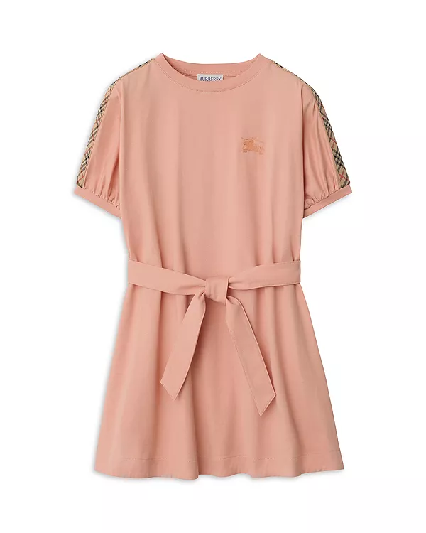 

Платье-Футболка в клетку для девочек - для малышек и для детей постарше Burberry, бежевый