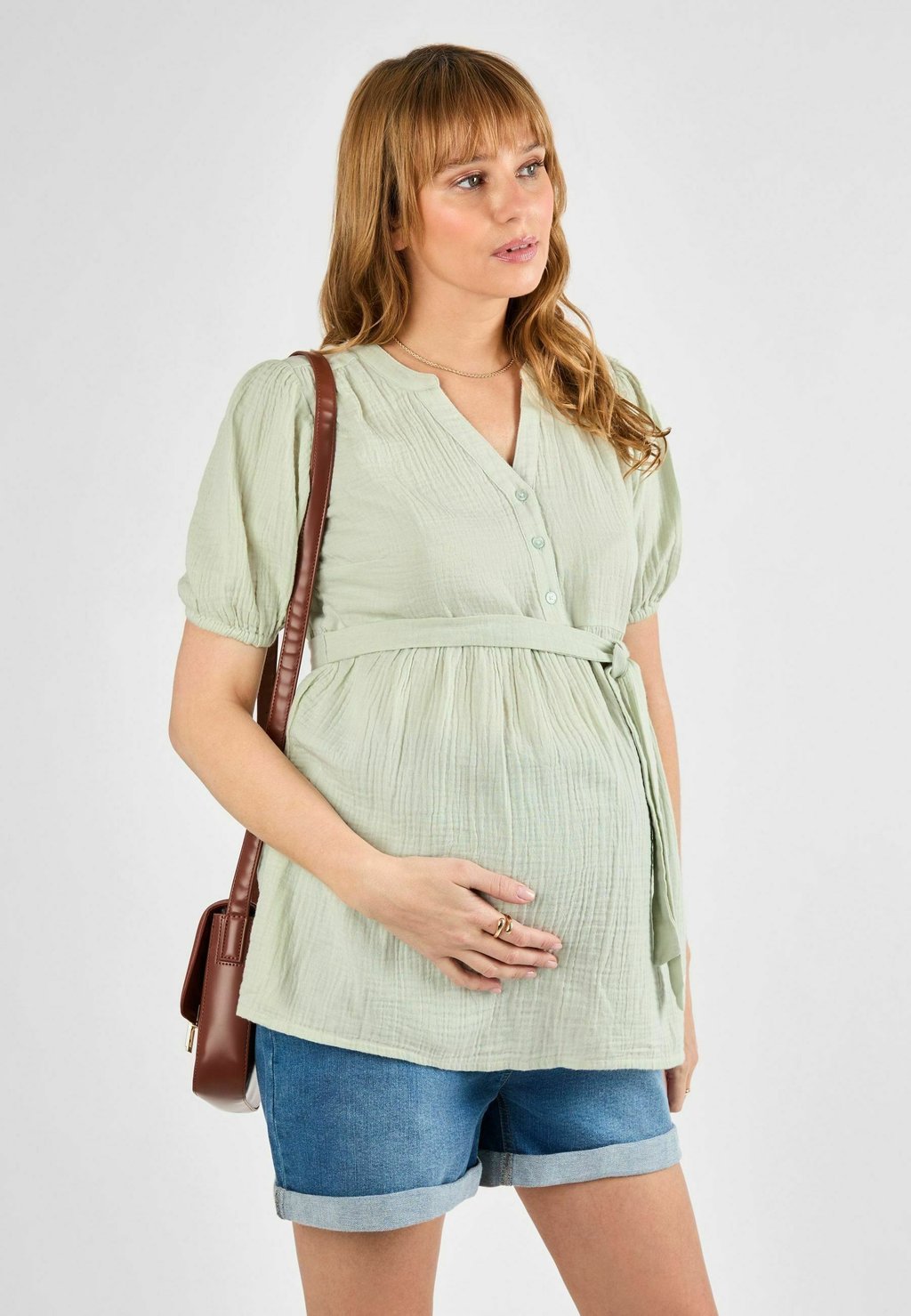 

Блуза SHORT SLEEVE TEXTURED JoJo Maman Bébé, зеленый