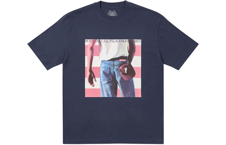 

Футболка унисекс темно-синяя PALACE