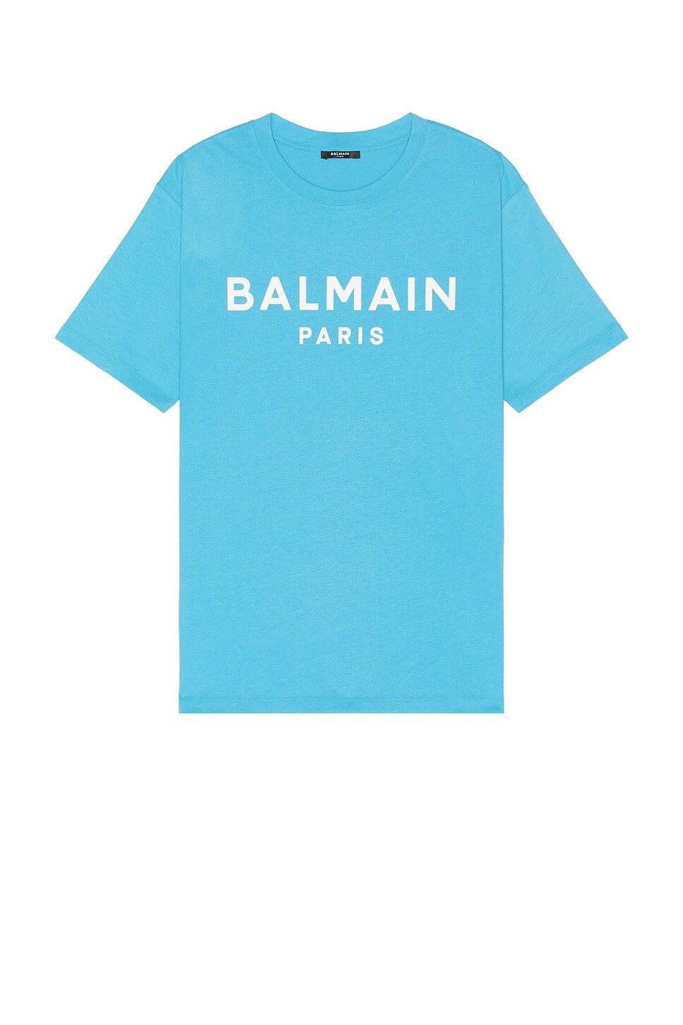 

Футболка с принтом Balmain, синий