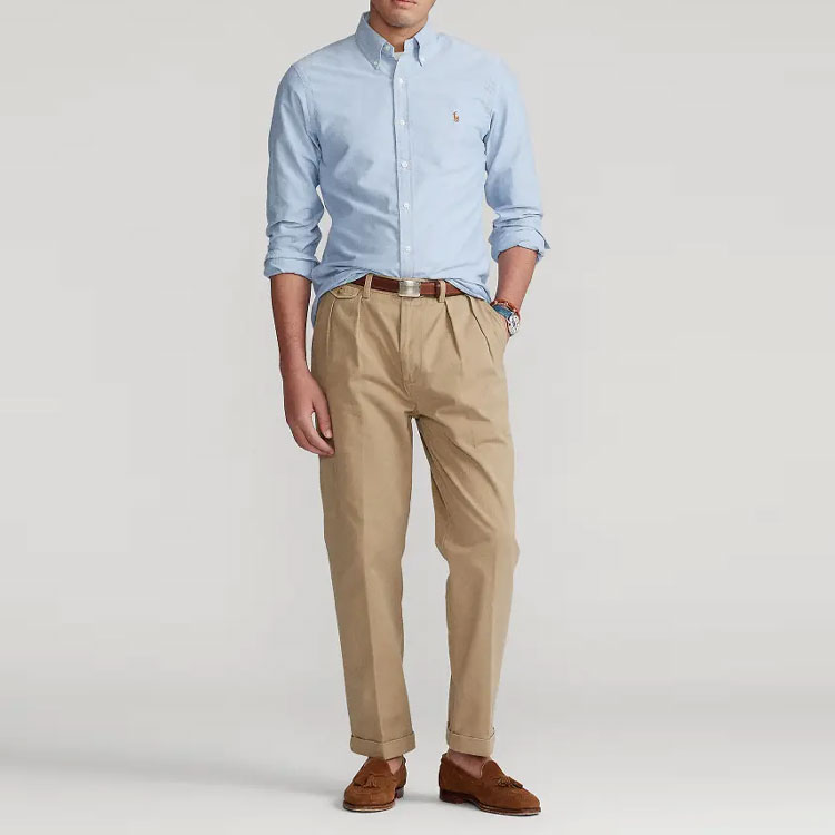 Polo Ralph Lauren Рубашка мужская синяя — фото 4