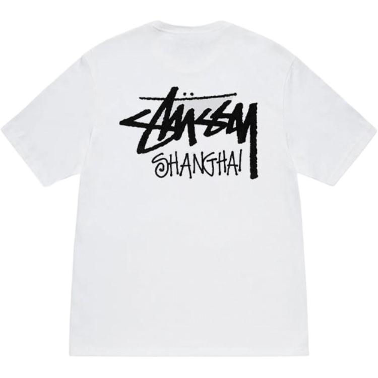 Футболка Unisex Stussy, белая, коллекция Осень 2024 — фото 4