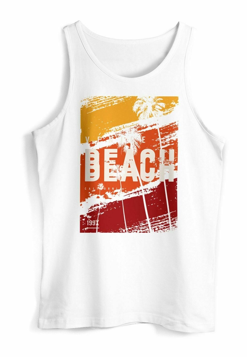 

Топ TANK SOMMER VENICE BEACH SURFING MOTIV AUFDRUCK Neverless, белый