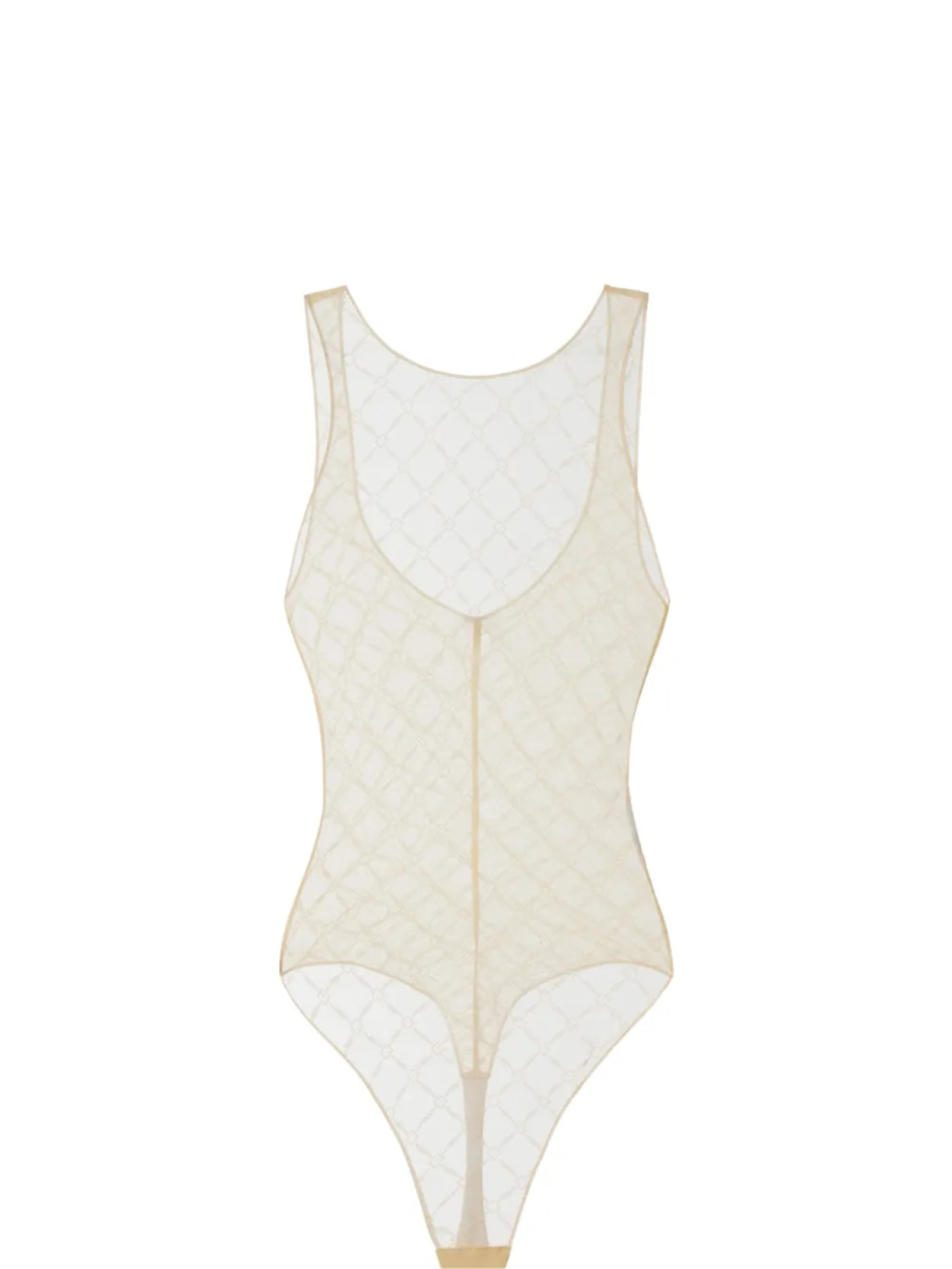 

Прозрачный боди Elisabetta Franchi, нейтральный