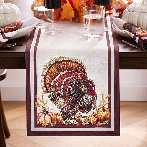 

Настольная дорожка Autumn Heritage Turkey, 13 x 70 дюймов Elrene Home Fashions, цвет Multi