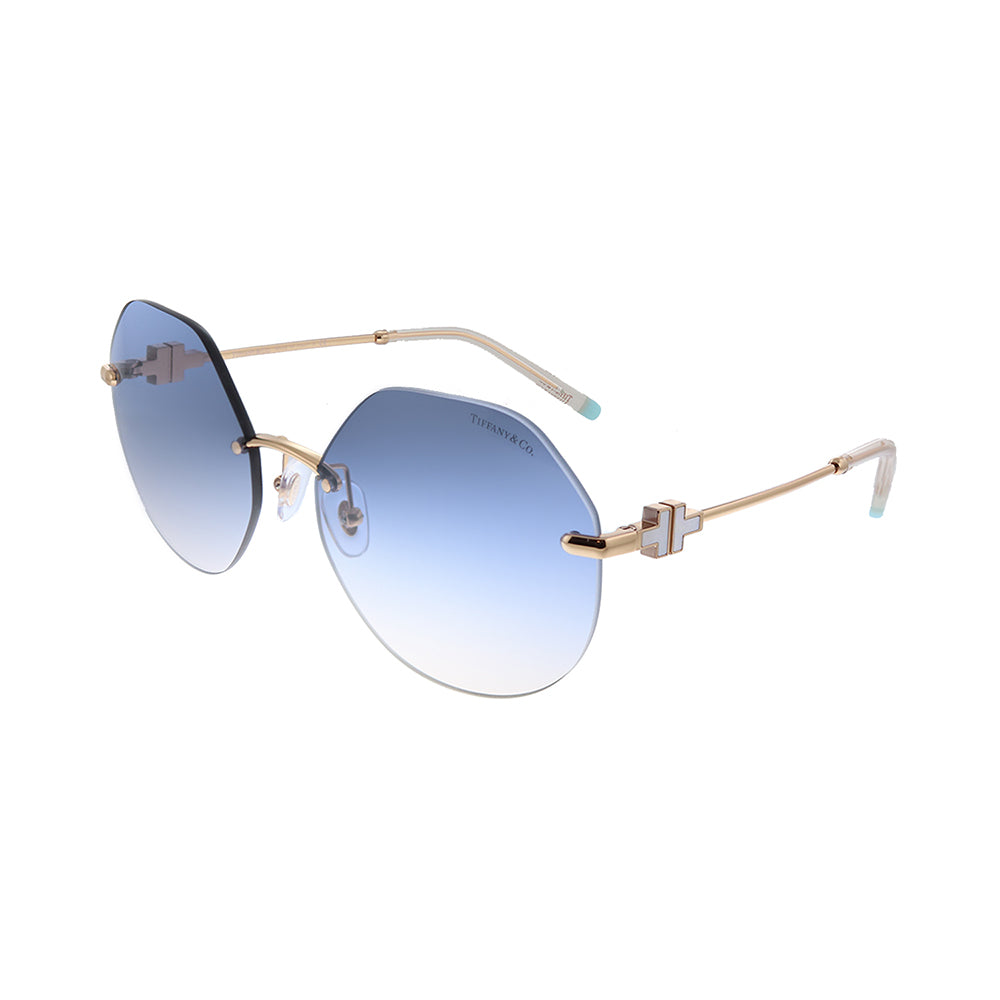 

Tiffany & Co. TF 3077 616016 Мужские геометрические солнцезащитные очки, золотой