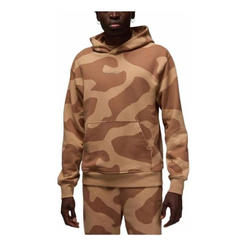 

Худи Air Jordan Wordmark Hoodie 'Camo', коричневый