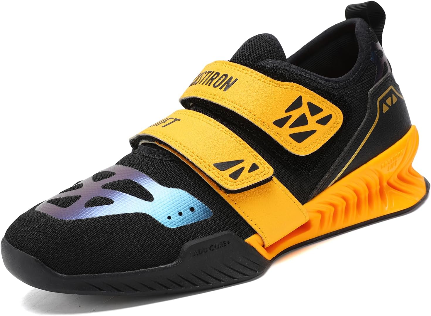 

Ботинки для тяжелой атлетики, обувь для приседаний для мужчин и женщин - противоскользящая резиновая подошва, стабильность для пауэрлифтинга, кросс-тренинга и занятий в зале Castiron Lift, желтый