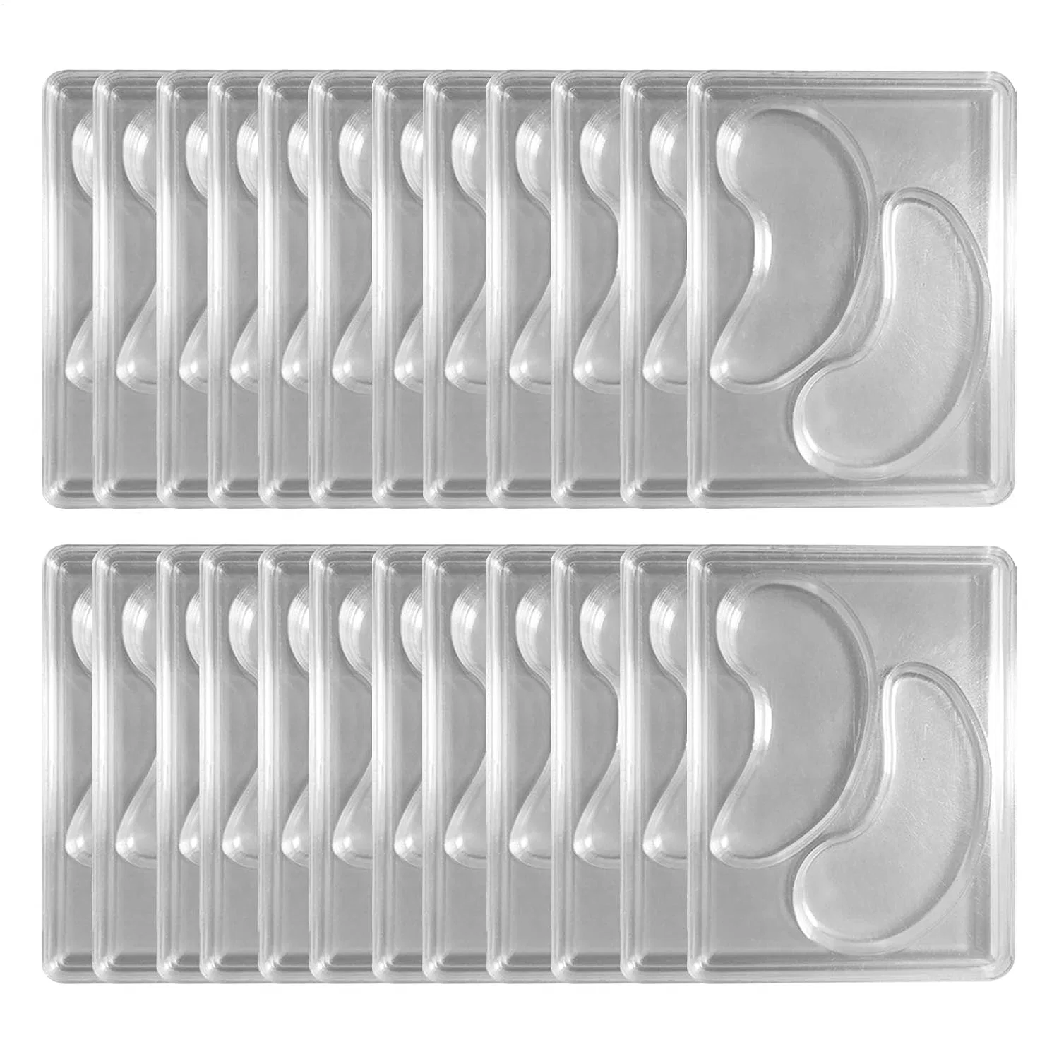 Многоразовые силиконовые формы для патчей под глаза, 12/24 шт. Generisch, 24 Pieces.