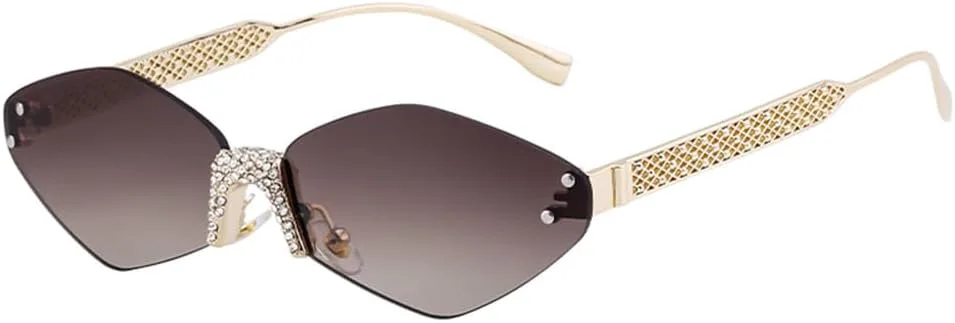 

Женские солнцезащитные очки в шестиугольной оправе с металлическим каркасом, многоугольные солнцезащитные очки для женщин в стиле ретро WNCKSQ, C3goldbrowngray