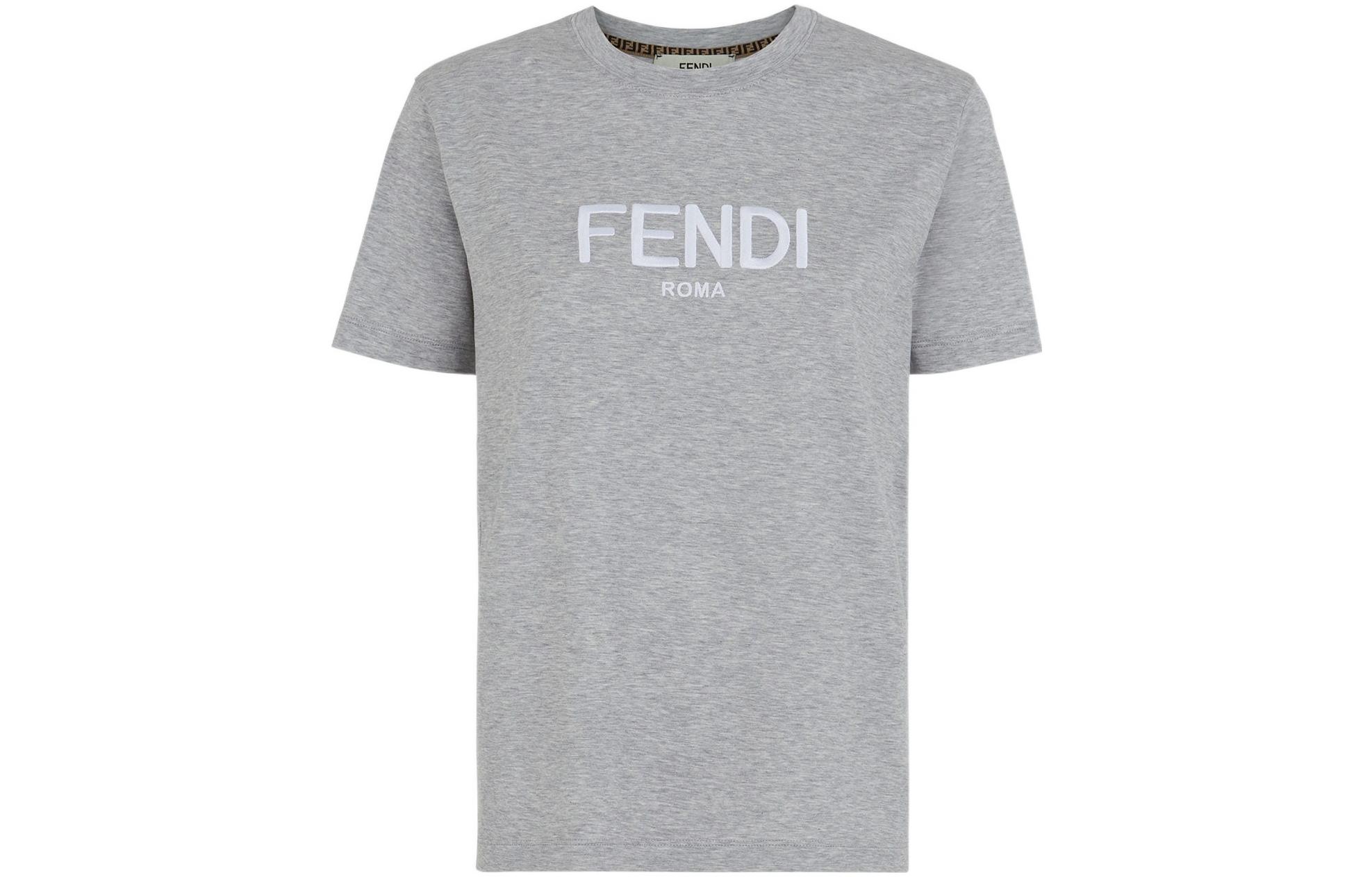 

Футболка женская серая FENDI, серый