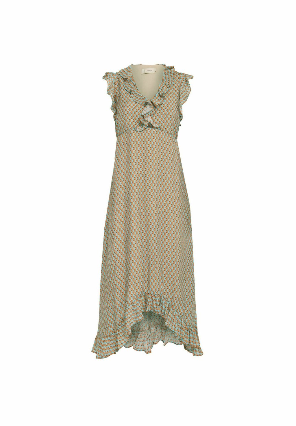

Повседневное платье NADIALINE RUFFLE PEPPERCORN, бирюзовый