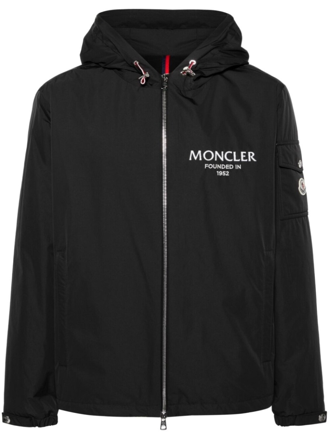 

Moncler пуховик с капюшоном, черный