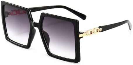 

Солнцезащитные очки с градиентным переходом 2027 года для мужчин, большие очки в винтажном стиле, защита от ультрафиолета UV400, большие солнцезащитные очки для женщин MTZJH, 1