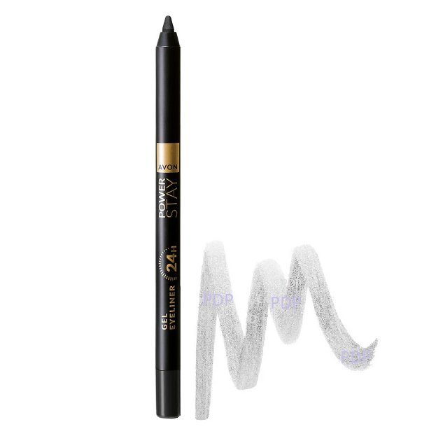 

Водостойкая гелевая подводка для глаз Avon Power Stay - Silver Shimmer