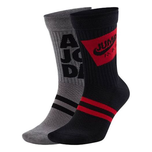 

Носки Air Jordan Unisex Logo Socks 2 Packs Black/Grey CU7907-903