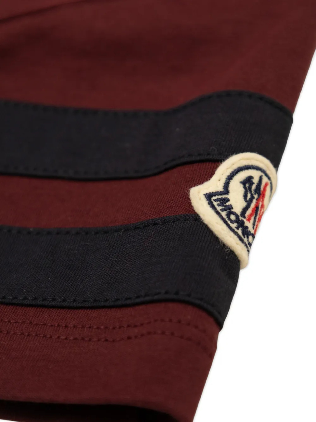 Футболка с круглым вырезом и принтом логотипа Big M Moncler Enfant, коричневый — фото 4