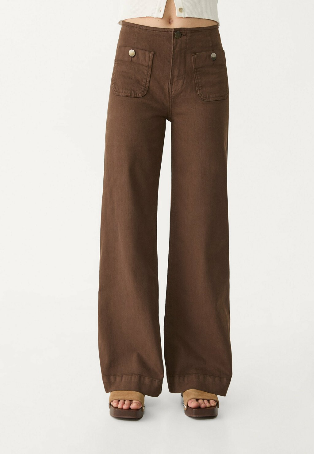 

Брюки MINIMALIST Stradivarius, коричневый