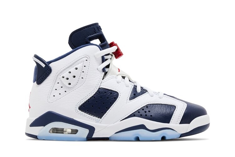 

Кроссовки Air Jordan 6 Retro GS, цвет Olympic 2024