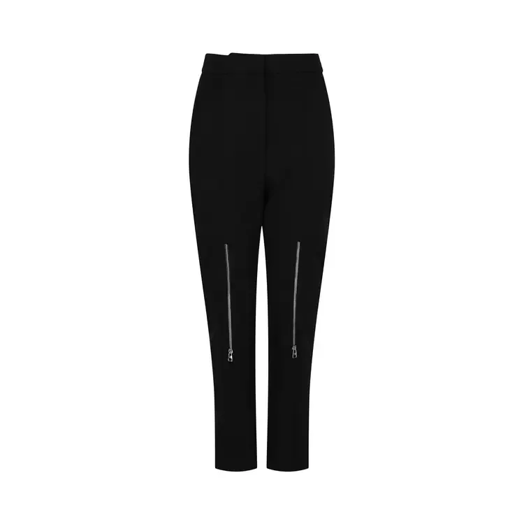 Брюки Alexander McQueen на молнии, черные