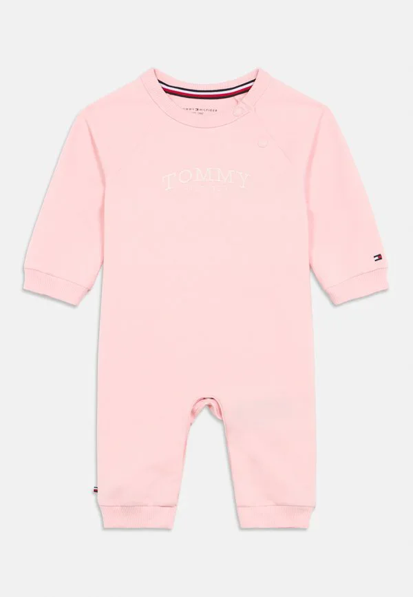Комбинезон из махровой ткани с вышивкой логотипа Tommy Hilfiger, Duchess Pink