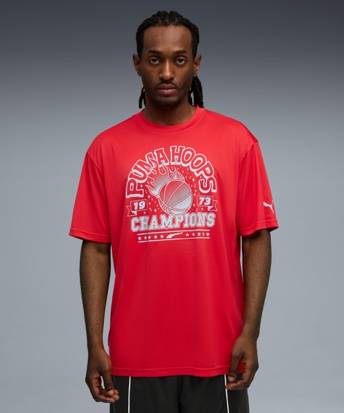 

Мужская баскетбольная футболка с коротким рукавом PUMA Hoopverse, красная