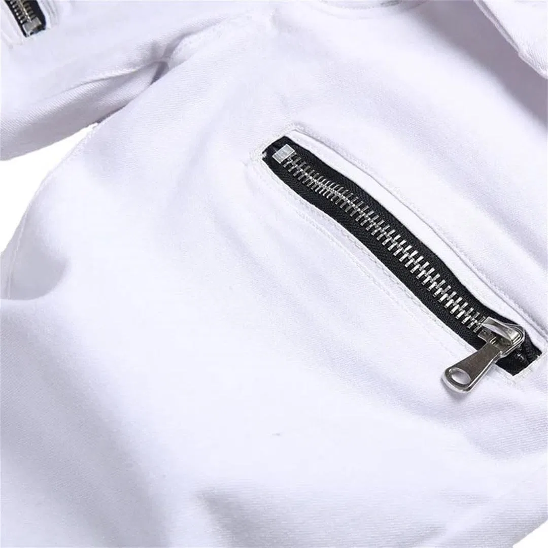 Джинсы Slim Straight, Белый — фото 4