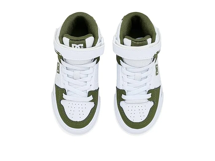 Кроссовки высокие DC Kids Pure Hi Top EV, бело-оливковый — фото 3
