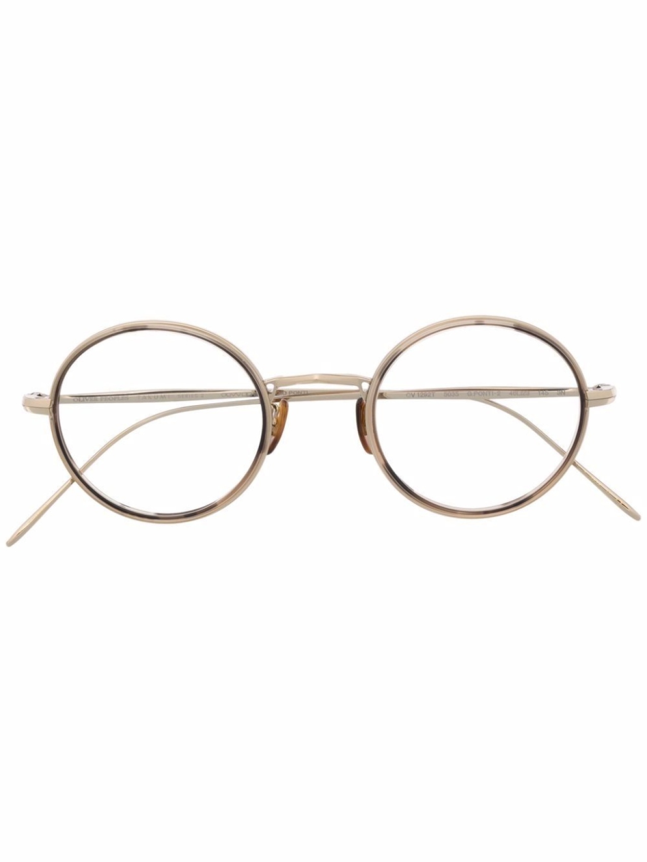 

Очки в круглой оправе Oliver Peoples, золотой