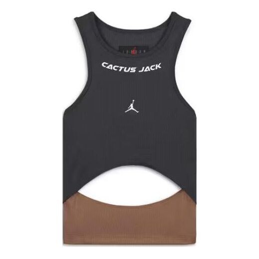 

Топ x travis scott tank азиатские размеры Air Jordan, серый