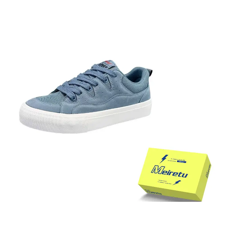 

Meiretu Нескользящие легкие низкие скейтерские кроссовки мужские Haze Blue, цвет Haze Blue