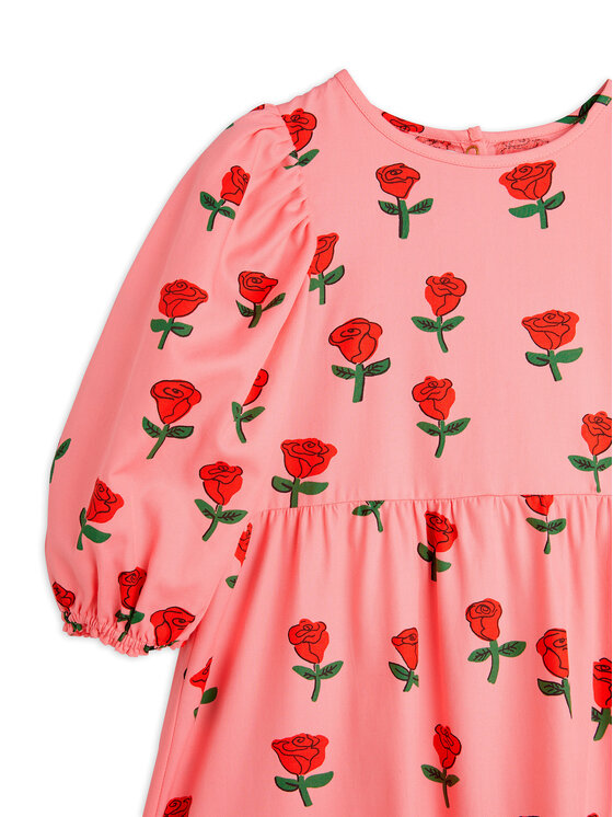 Платье на каждый день стандартный крой Roses 2515010528 Mini Rodini, розовый — фото 3