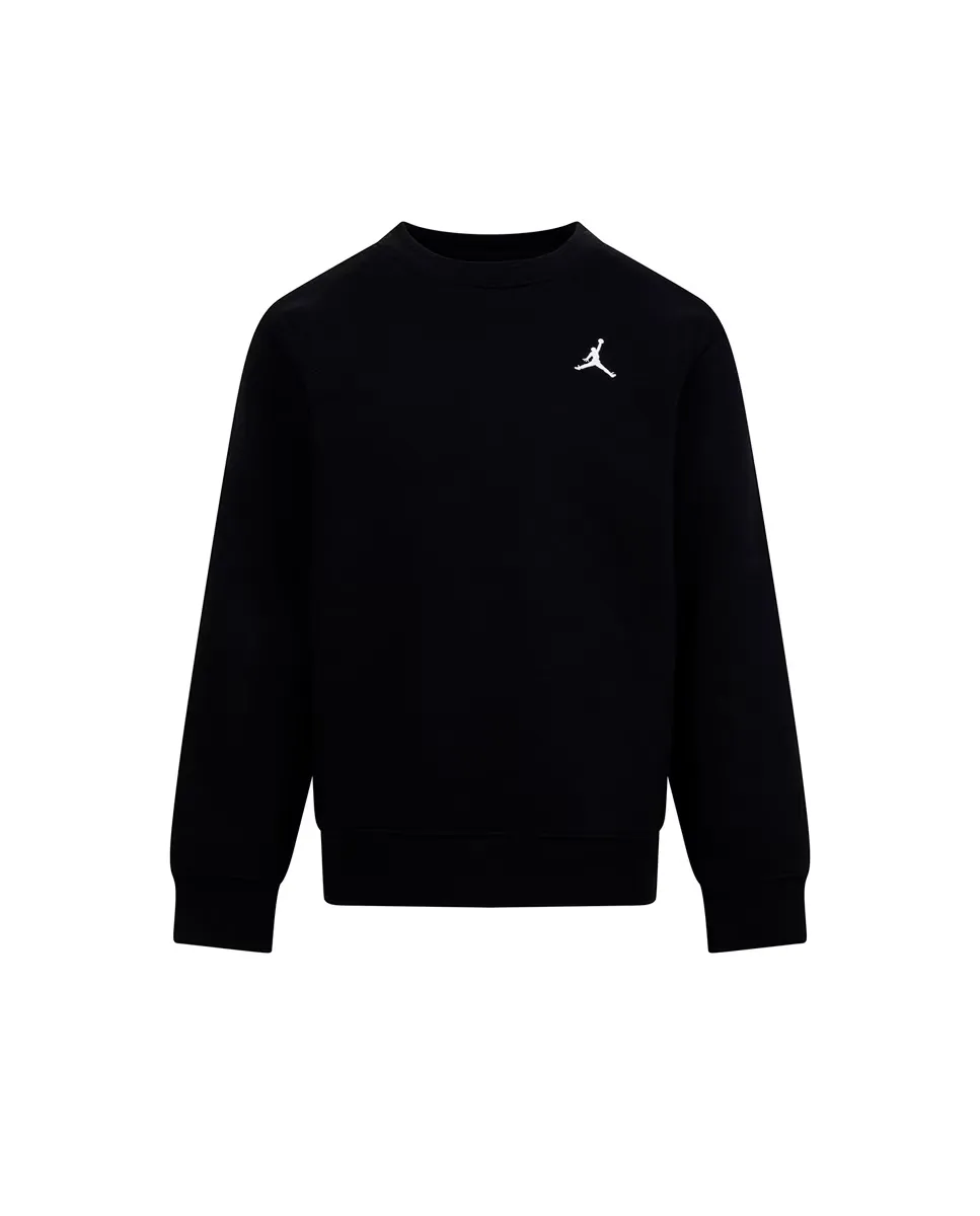 

Флисовый свитшот с круглым вырезом для мальчиков MJ Brooklyn Essential Jordan, черный