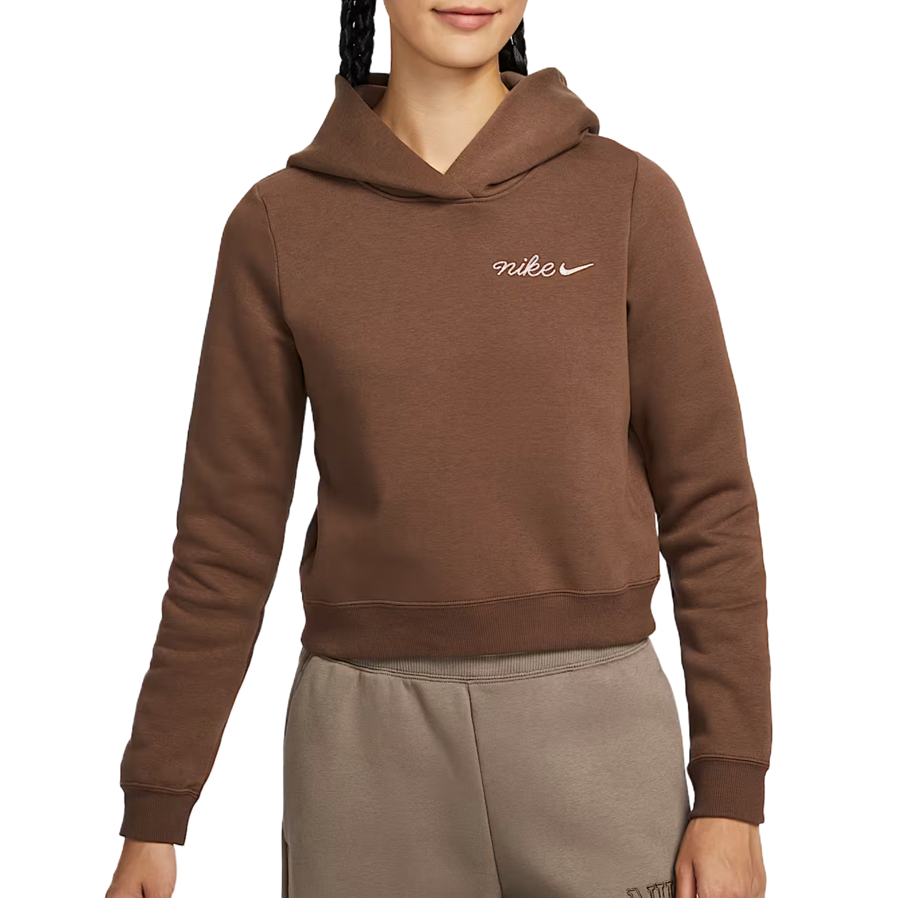 

Спортивный свитшот Phoenix Fleece женский Nike, коричневый