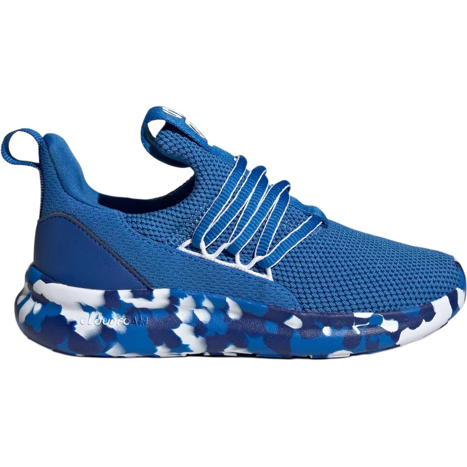 LITE RACER ADAPT 7.0 Противоскользящие износостойкие низкие детские кроссовки для повседневной носки Adidas, синий/белый — фото 2