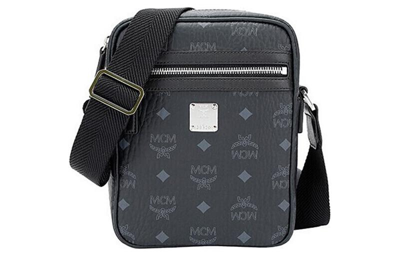 

Классическая мини-сумка через плечо Visetos Canvas, черная MCM