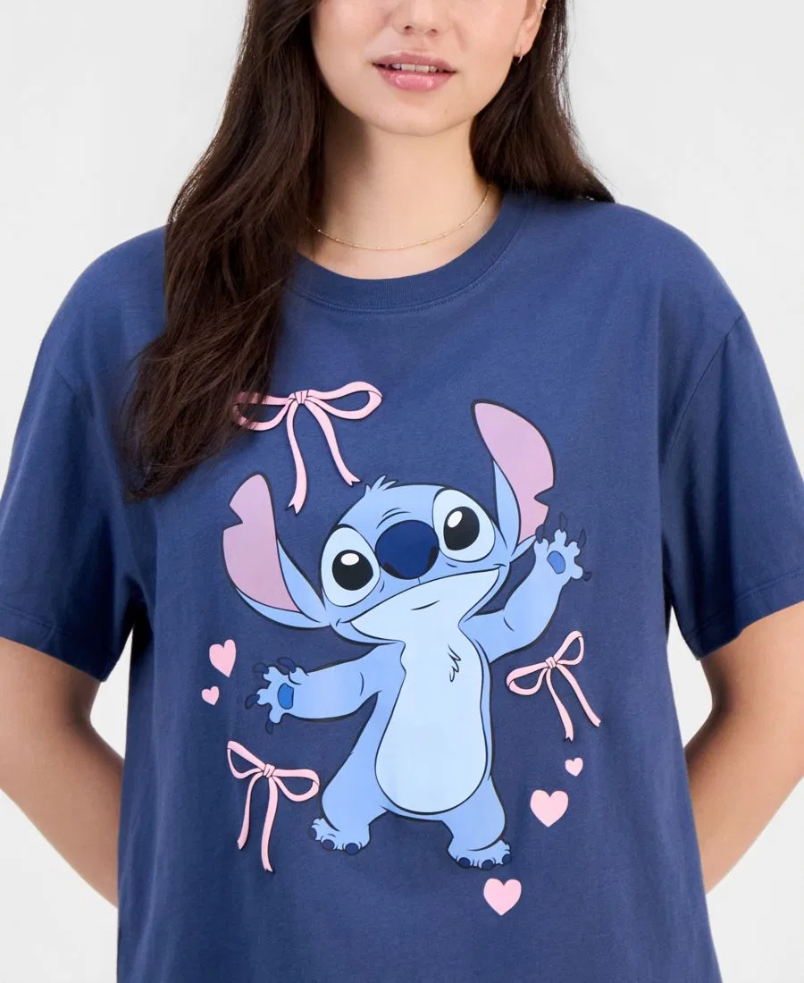 Детская футболка с принтом Stitch Disney, Blue — фото 4
